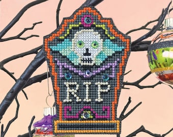 R. I. P. - Satsuma Street - Halloween Ornament cross stitch pattern PDF - Instant download