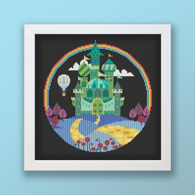 The Emerald City printed version Satsuma Street Wizard of Oz cross stitch pattern image 3