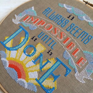 Impossible  Nelson Mandela quote  Satsuma Street Cross image 2