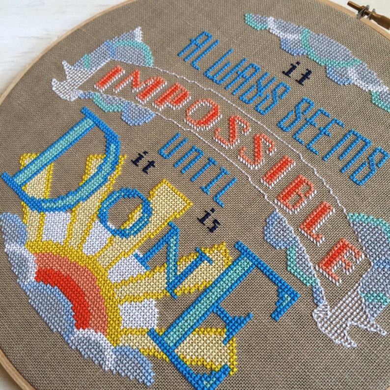 Impossible  Nelson Mandela quote  Satsuma Street Cross image 2