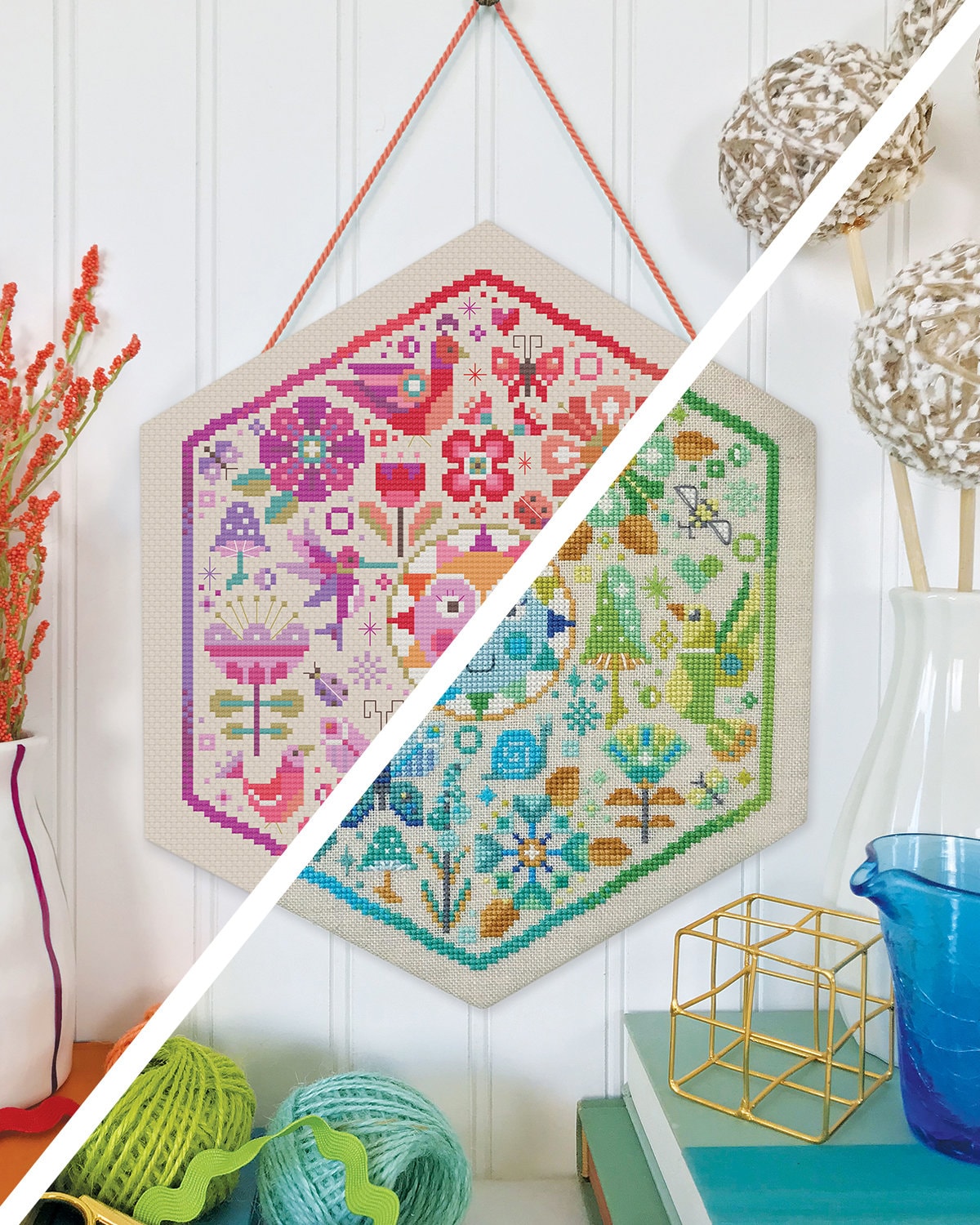 Garden Party Deal (both color ways) - Satsuma Street - modern cross s…