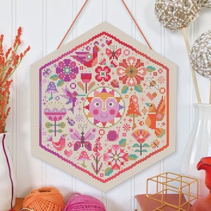 Garden Party Deal both color ways Satsuma Street modern cross stitch pattern Instant download PDF image 4