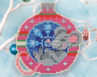 Winter Break - Satsuma Street - Christmas ornament cross stitch pattern - instant download PDF