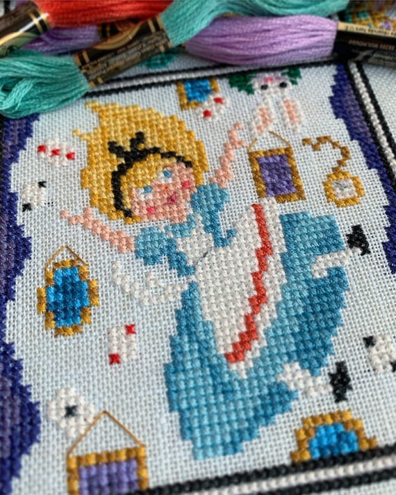 Alice in Wonderland Cross Stitch Pattern | Satsuma Street