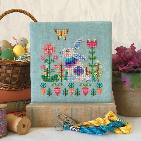 Sweet Spring - printed version - Satsuma Street modern cross stitch pattern