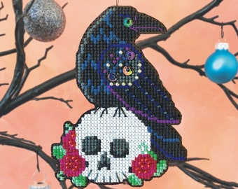 Nevermore - Satsuma Street Halloween Ornament pattern PDF - Instant download