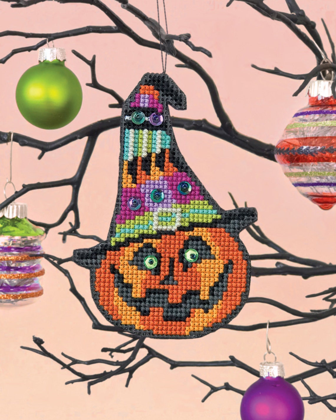 Miss Witch Satsuma Street Halloween Ornament Cross Stitch Etsy