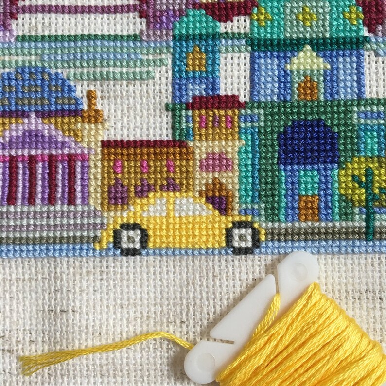 Pretty Little Berlin printed version Satsuma Street Modern Cross Stitch Pattern image 3