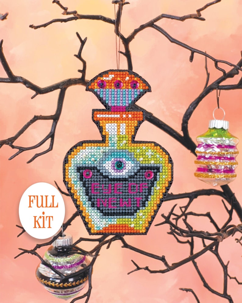 Halloween Ornament cross stitch kit Eye of Newt Satsuma Street KIT