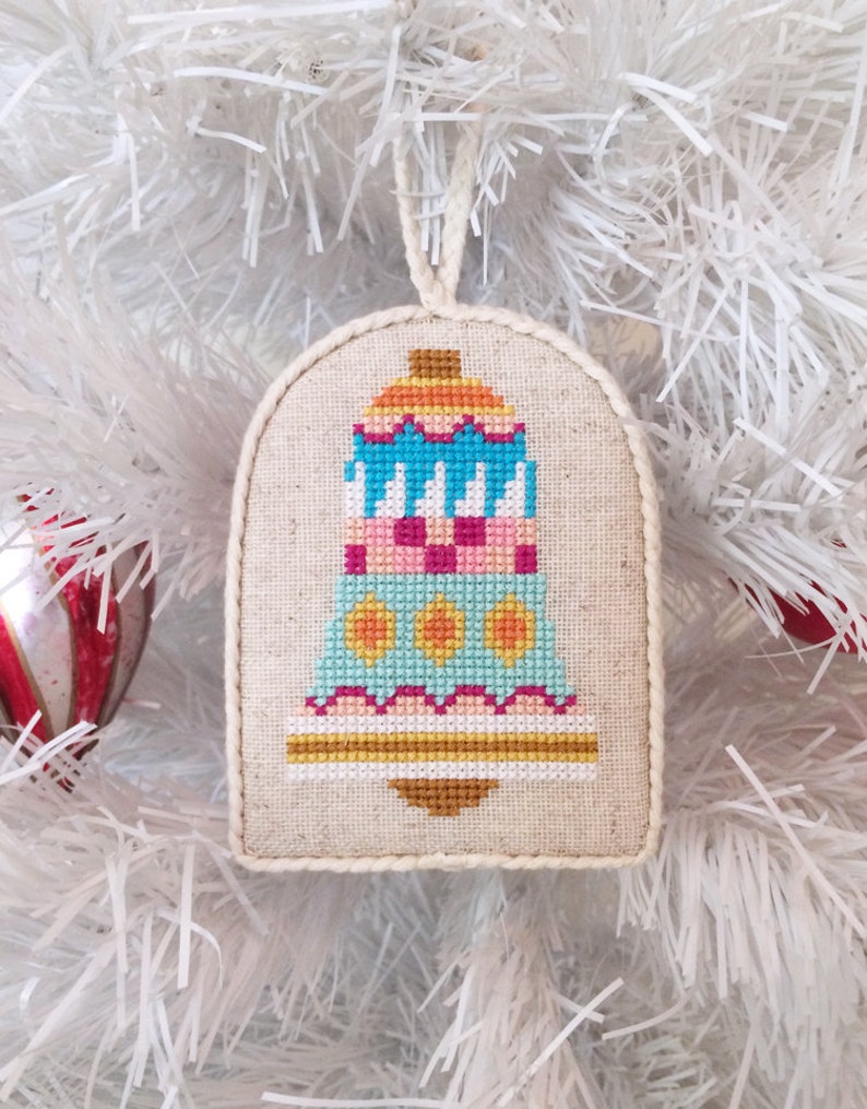 Christmas Ornaments printed version Satsuma Street modern cross stitch pattern image 5