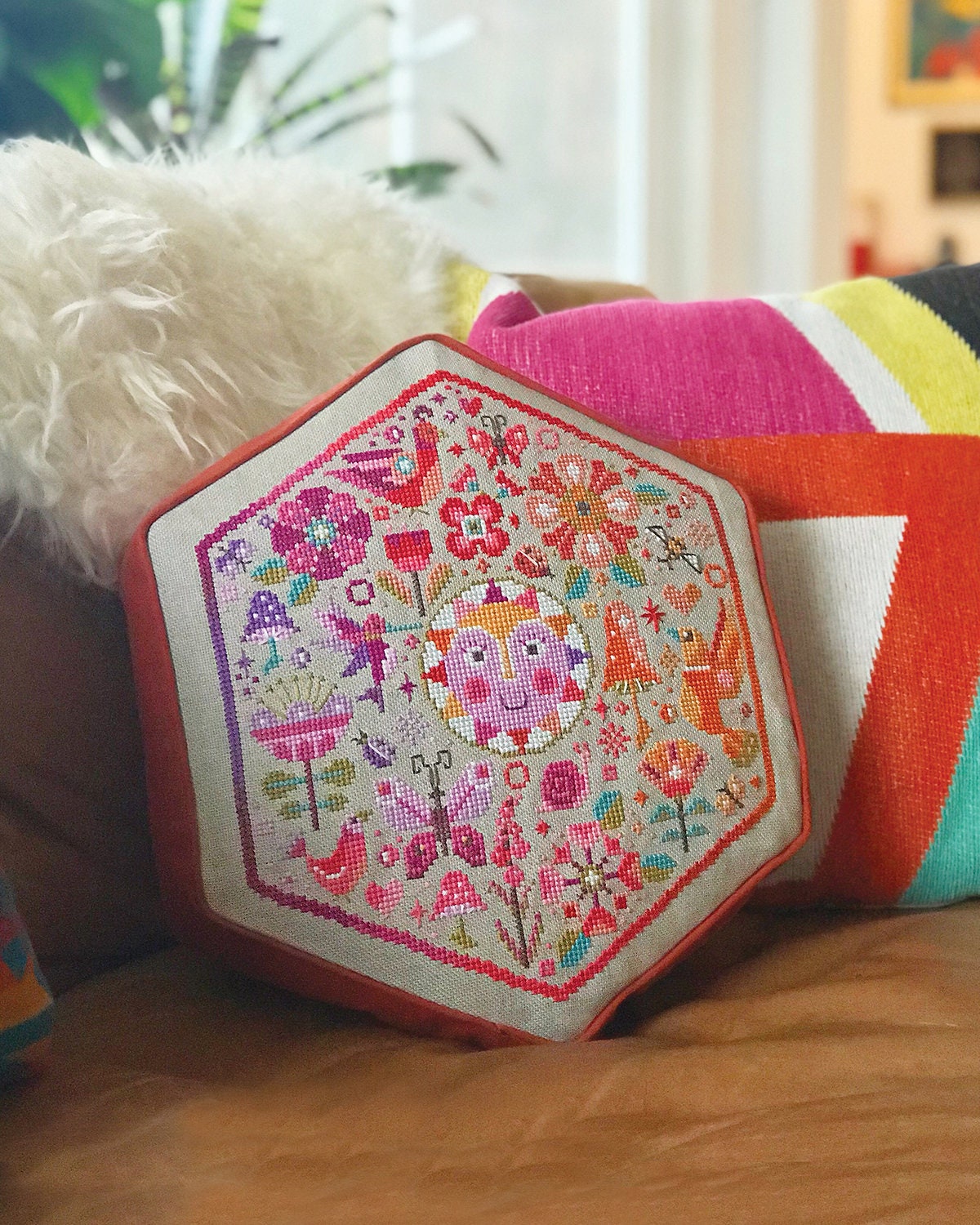 Garden Party Warm Colorway - Satsuma Street - Modern Cross Stitch