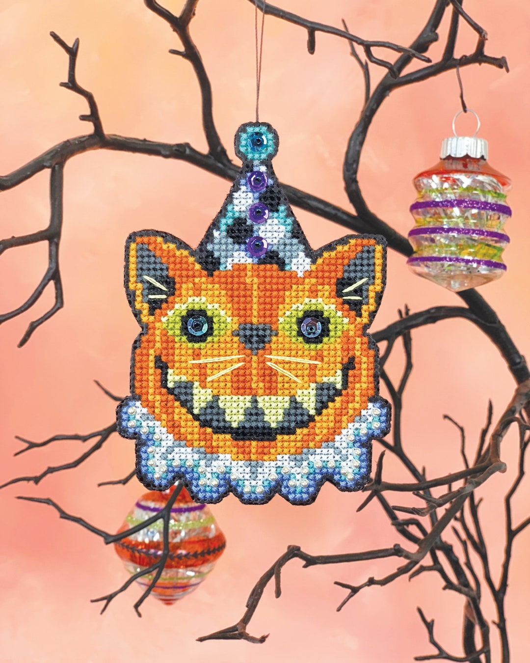 Catolantern Satsuma Street Halloween Ornament Cross Stitch Pattern PDF Instant Download Etsy