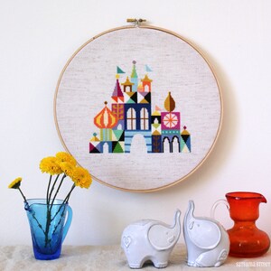 Pretty Little City Colorful Castle Satsuma Street Cross stitch pattern PDF Instant download image 3