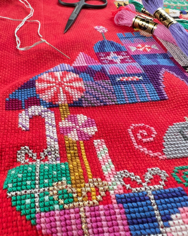 Nutty or Nice Satsuma Street Cross Stitch Christmas Stocking Etsy