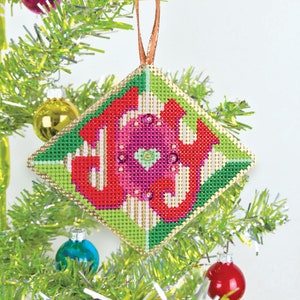 Joy ornament - Satsuma Street - Christmas Ornament cross stitch pattern PDF - Instant download