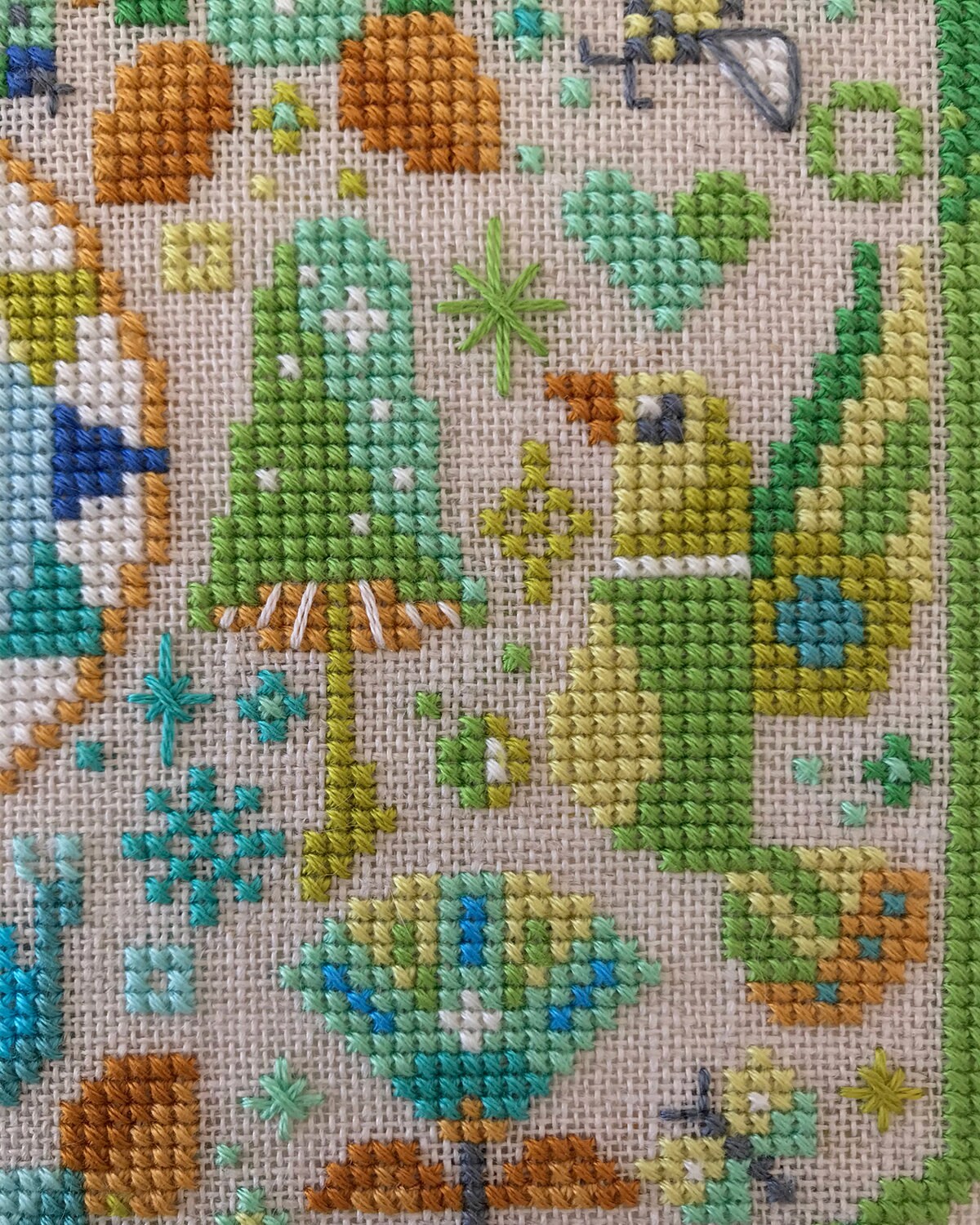 Garden Party Cool Colorway - Satsuma Street - Modern Cross Stitch ...