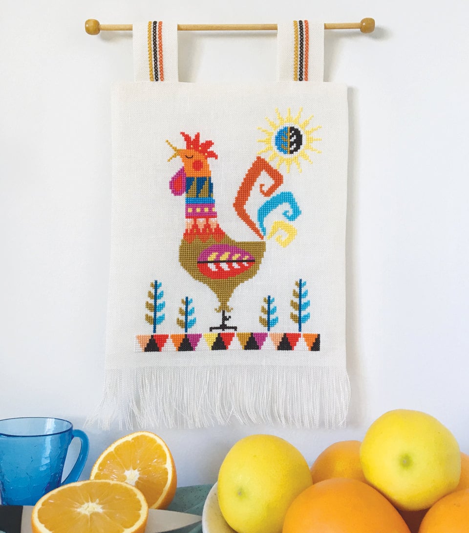 Good Morning! - Rooster - Satsuma Street modern cross stitch pattern …