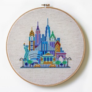 Pretty Little New York printed version Satsuma Street Modern Cross stitch pattern image 4