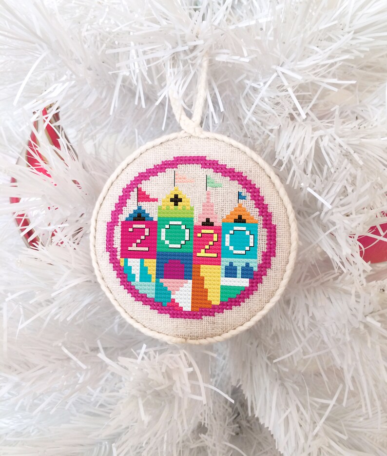 Christmas Ornaments printed version Satsuma Street modern cross stitch pattern image 3