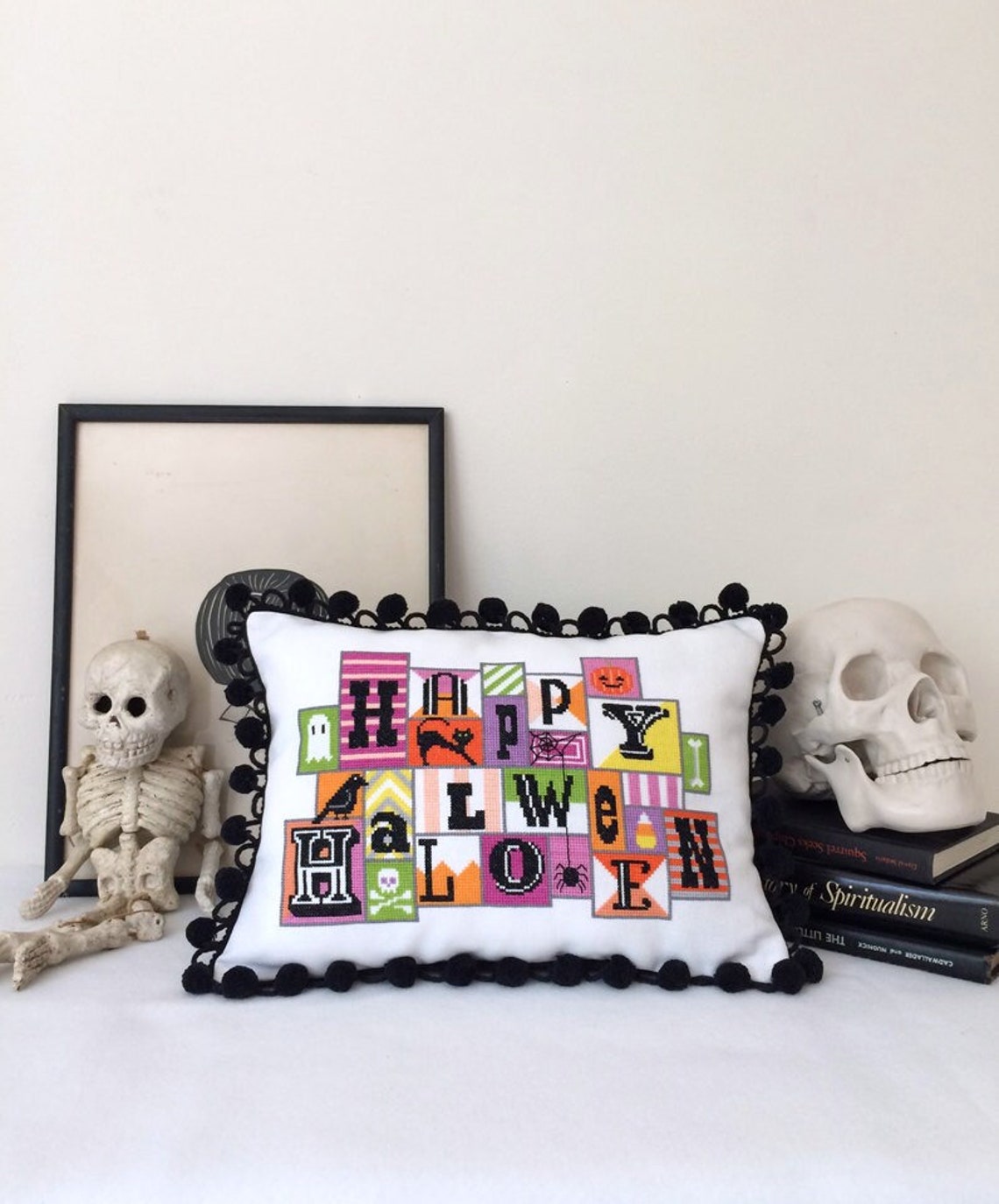 Happy Halloween Satsuma Street Modern Cross Stitch Pattern Etsy UK