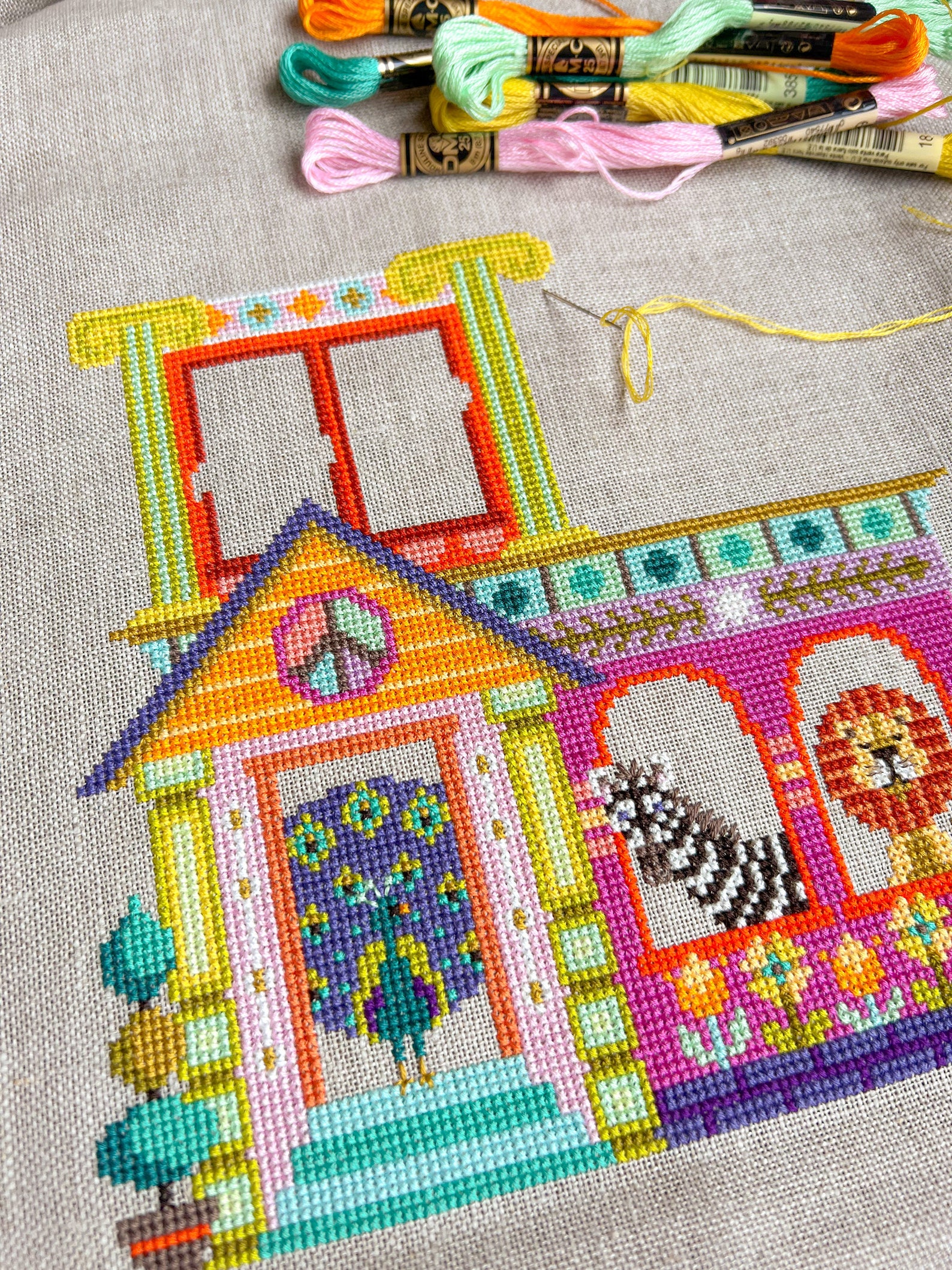 The Animal House Satsuma Street Cross Stitch Pattern PDF Instant