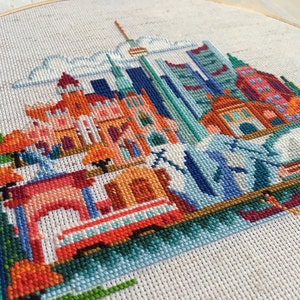 Pretty Little Toronto printed version Satsuma Street Modern Cross Stitch Pattern image 3