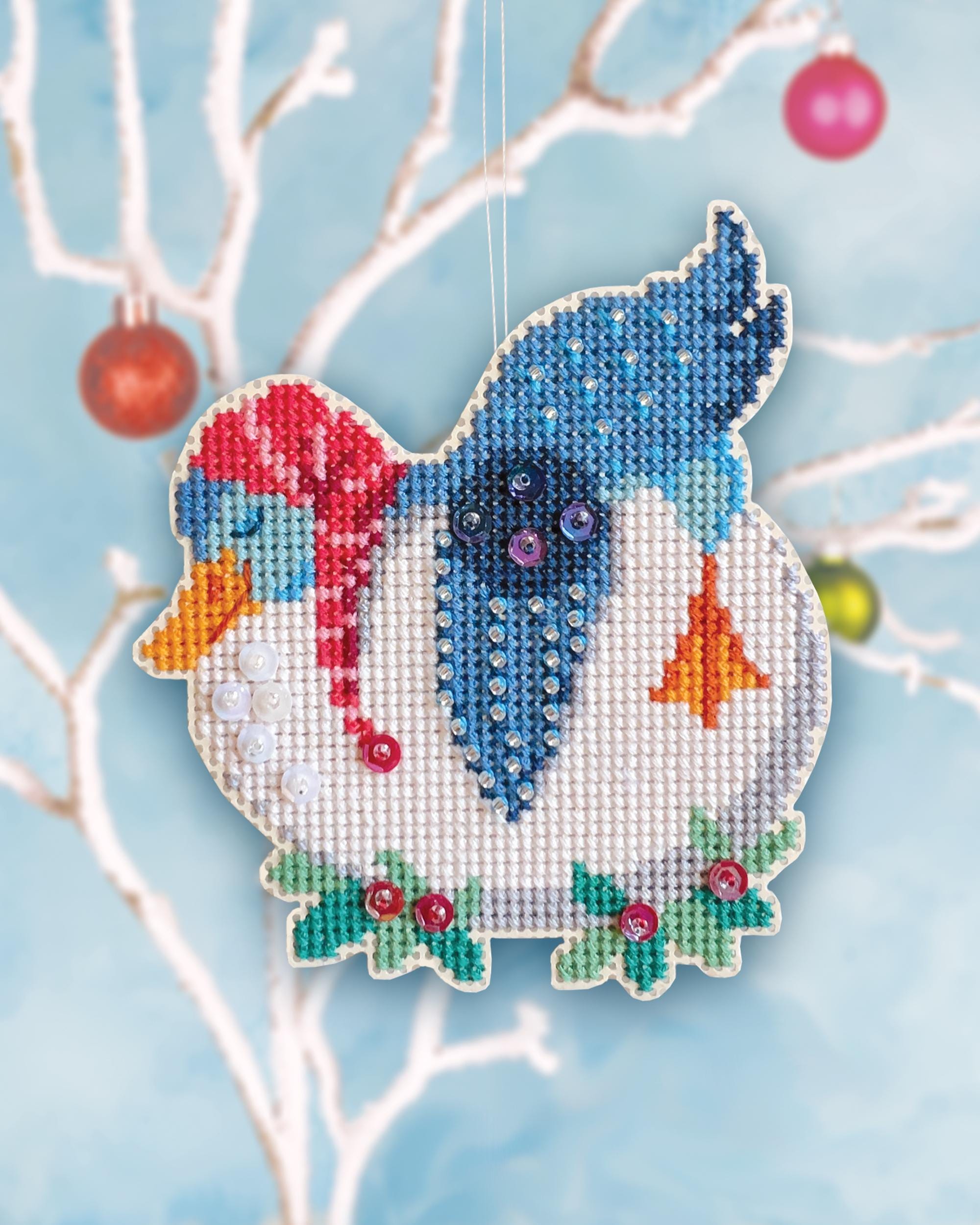 Goose A-laying - Satsuma Street - Christmas Ornament Cross Stitch