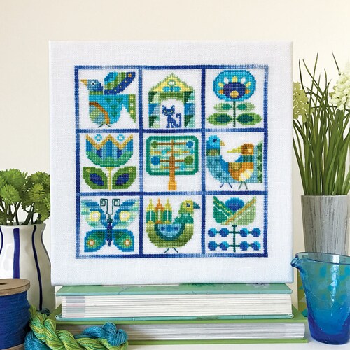 Verano Satsuma Street Summer Sampler Modern Folk Cross Etsy