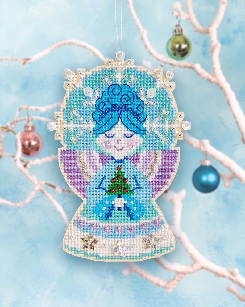 KIT 2022 ornament set Satsuma Street Christmas ornament cross stitch kit image 3