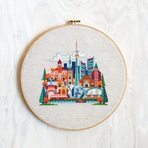 Pretty Little Toronto printed version Satsuma Street Modern Cross Stitch Pattern image 4