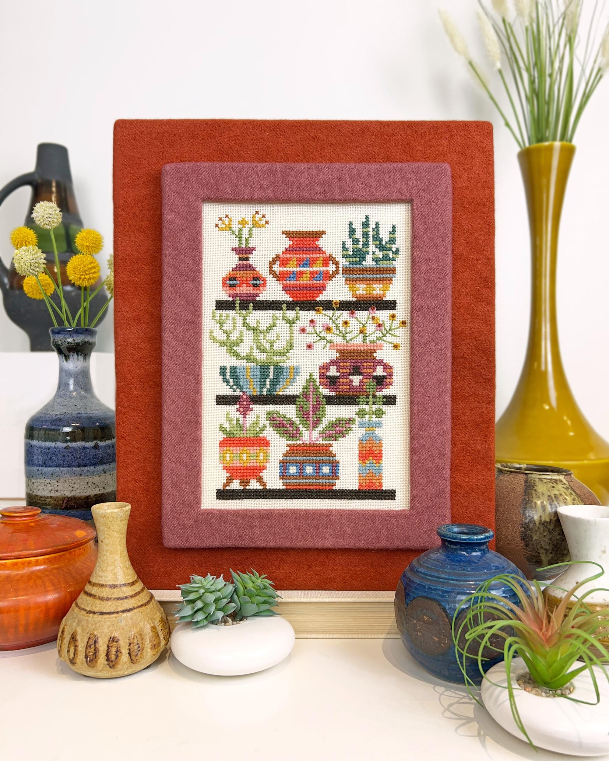 Pot Shop - Satsuma Street cross stitch pattern PDF - instant download