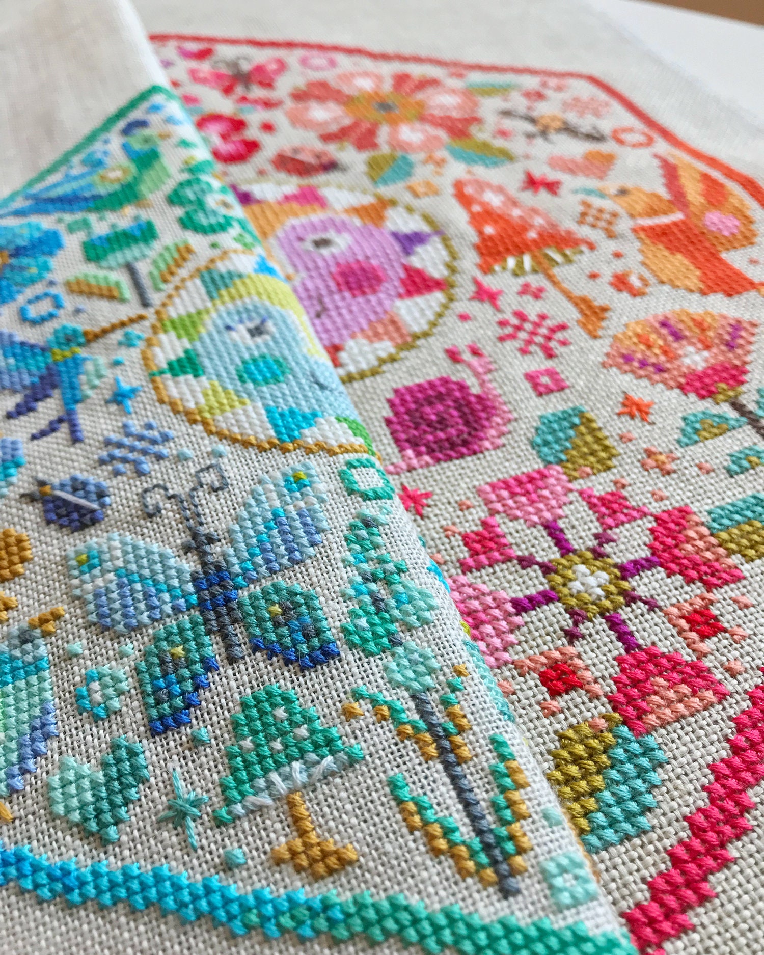 Garden Party Cool Colorway - Satsuma Street - Modern Cross Stitch ...