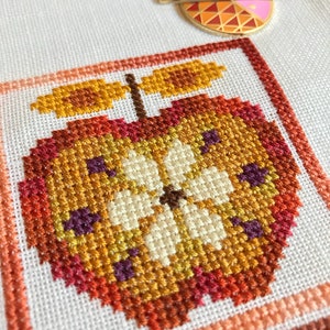 Otoño Satsuma Street Autumn sampler modern folk cross stitch pattern Instant download PDF image 5