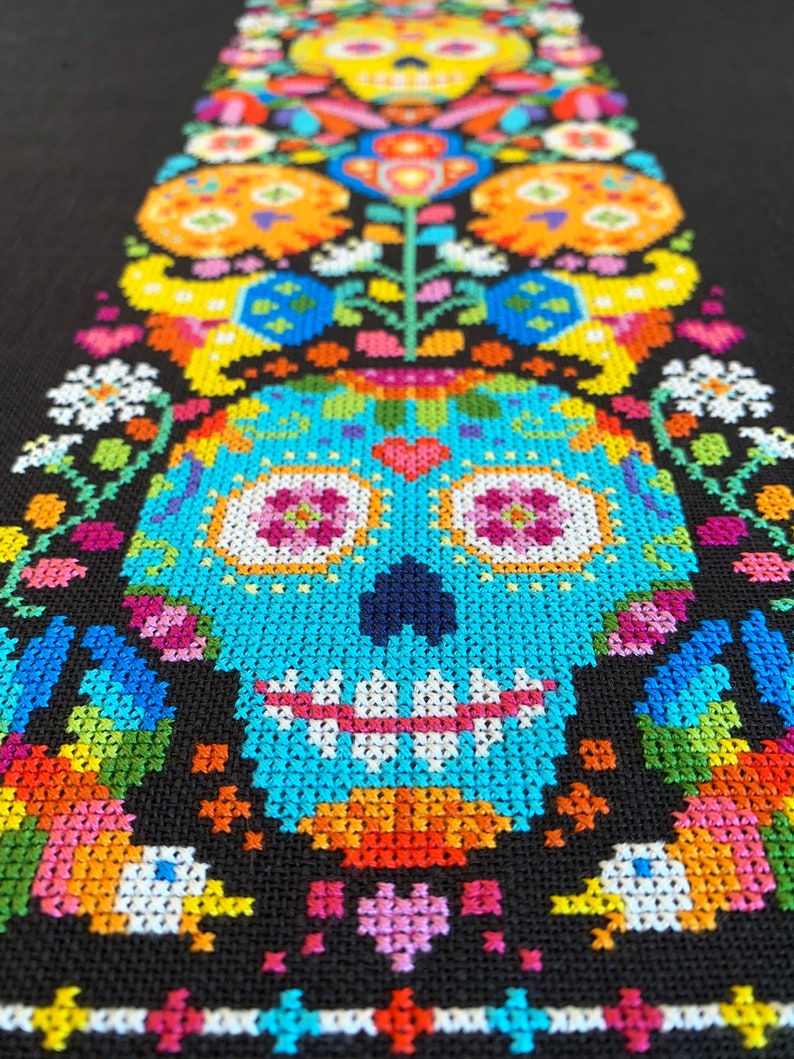 Memento Mori Satsuma Street Day of the Dead cross stitch pattern Instant download PDF image 2