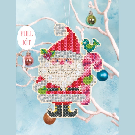 Sky-high Santa Satsuma Street Cross Stitch Christmas Stocking Pattern  Instant Download PDF 