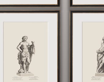 Láminas de arquitectura vintage para galería de pared, juego de láminas de arquitectura antigua en estilo Restoration Hardware para decoración rústica de pared.