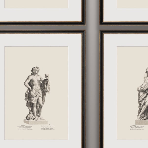 Vintage Architecture Prints for Gallery Wall, Antique Architecture Print Set in Restoration Hardware Style for Rustic Decor Wall Art