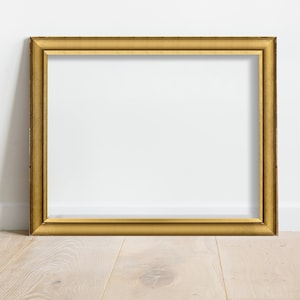 Antique Gold Picture Frame - Real Wood Custom Frames for a Gallery Wall, Antique Gold Wall Frames for Custom Framed Art