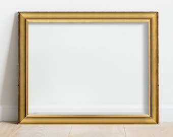 Antique Gold Picture Frame - Real Wood Custom Frames for a Gallery Wall, Antique Gold Wall Frames for Custom Framed Art