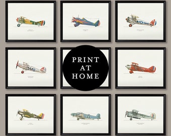 Download Vintage Plane Etsy