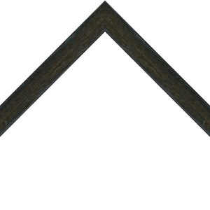 Rustic Espresso Walnut Picture Frame - Real Wood Custom Frames for a Gallery Wall, Contemporary Rustic Wall Frames for Custom Framed Art