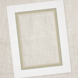 Paspartús franceses exclusivos y personalizados para impresiones artísticas - Salvia y crudo - Paspartús de 8" x 10", 11" x 14" y 16" x 20" para marcos personalizados