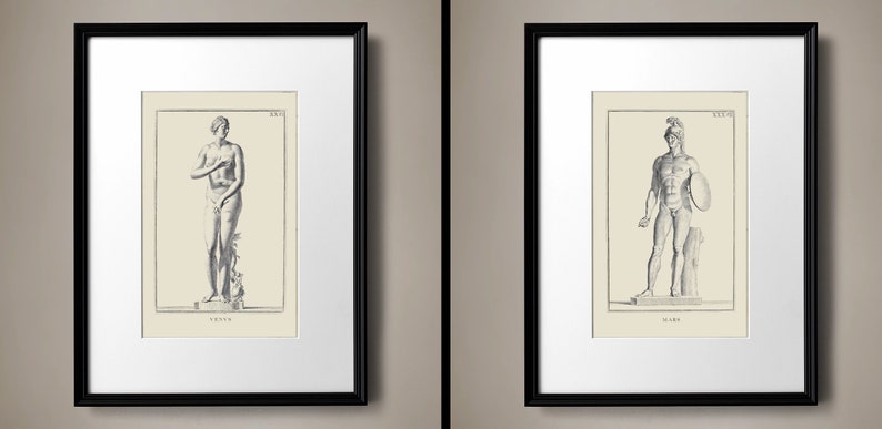 Vintage Architecture Art Prints for Grandmillennial Decor, Architecture Wall Art, Antique Architecture Drawing, Restoration Hardware Dupes image 4