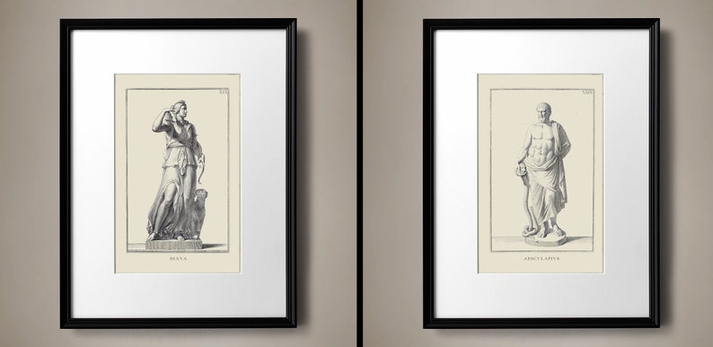 Vintage Architecture Art Prints for Grandmillennial Decor, Architecture Wall Art, Antique Architecture Drawing, Restoration Hardware Dupes image 2