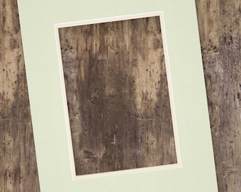 11x14" Premium Double Mats for 8" x 10" Fine Art Prints - Honeydew & Ecru - Custom Frames for Gallery Walls