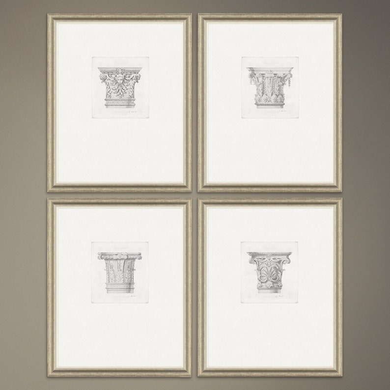 Vintage Architecture Wall Art for Gallery Wall Decor Etsy