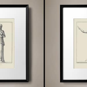 Vintage Architecture Art Prints for Grandmillennial Decor, Architecture Wall Art, Antique Architecture Drawing, Restoration Hardware Dupes image 6