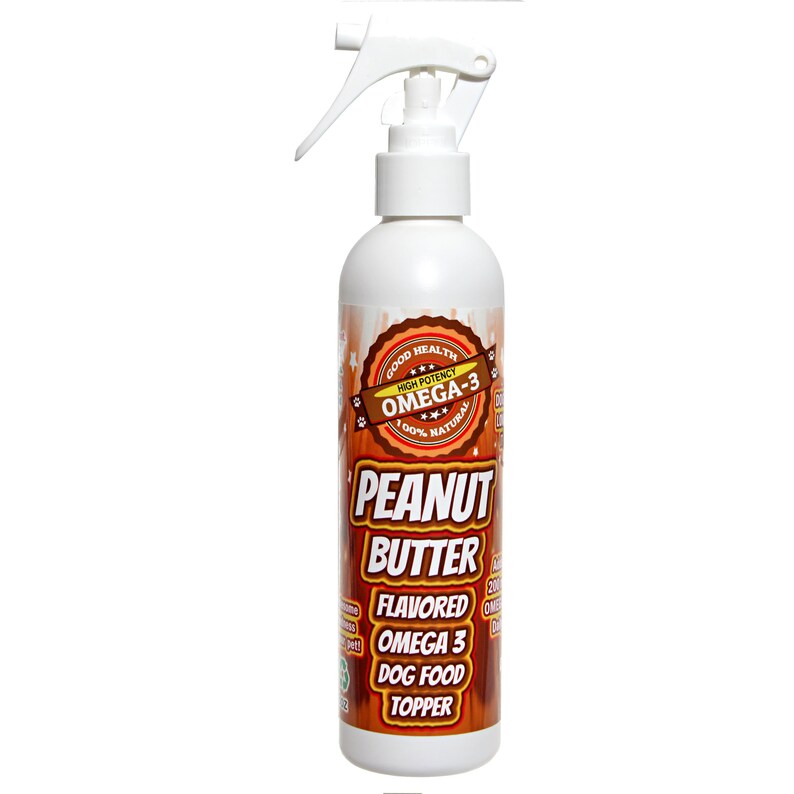 Peanut Butter flavored spray for dry dog food Etsy