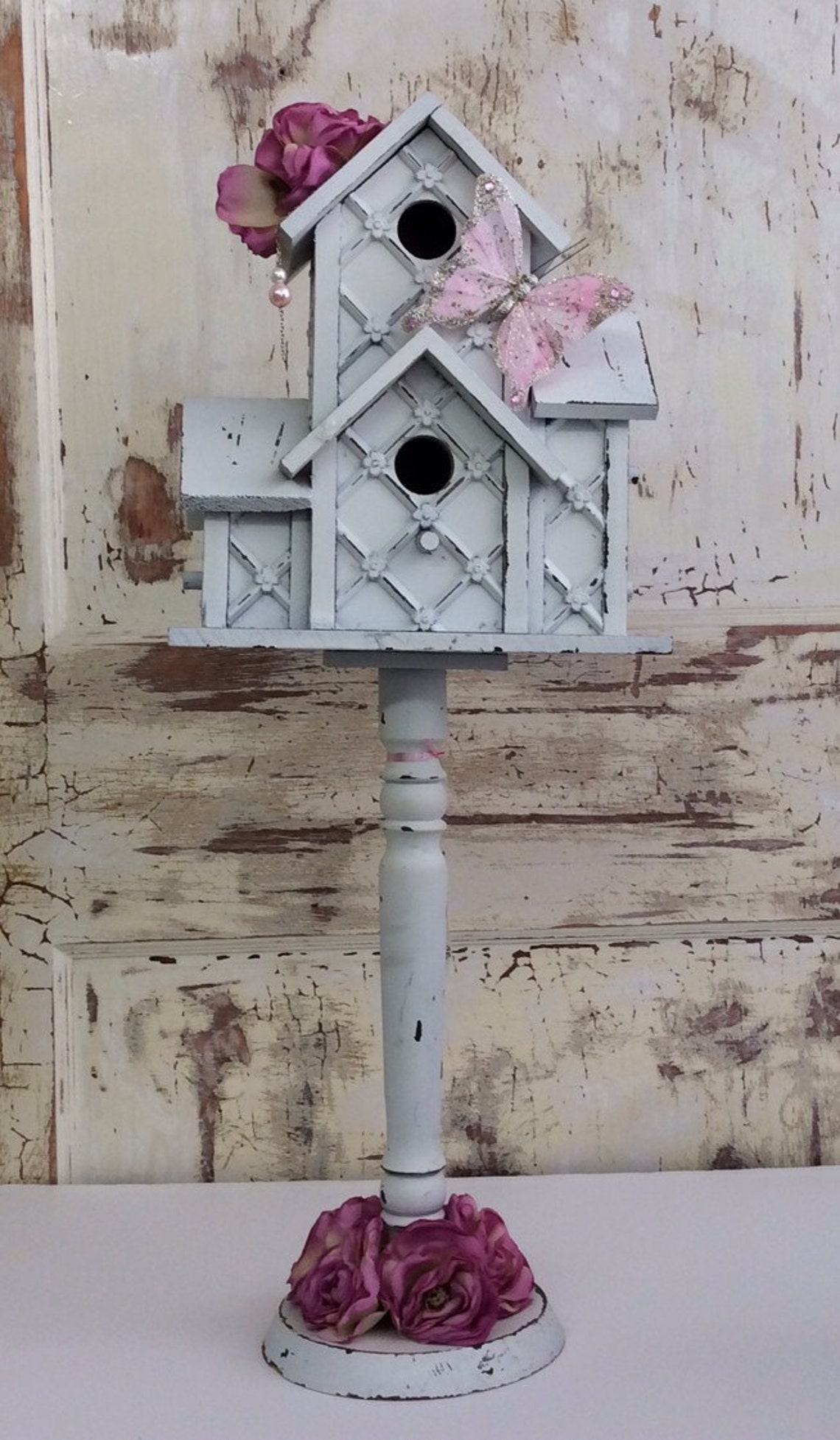 Shabby Chic Bird House - Etsy