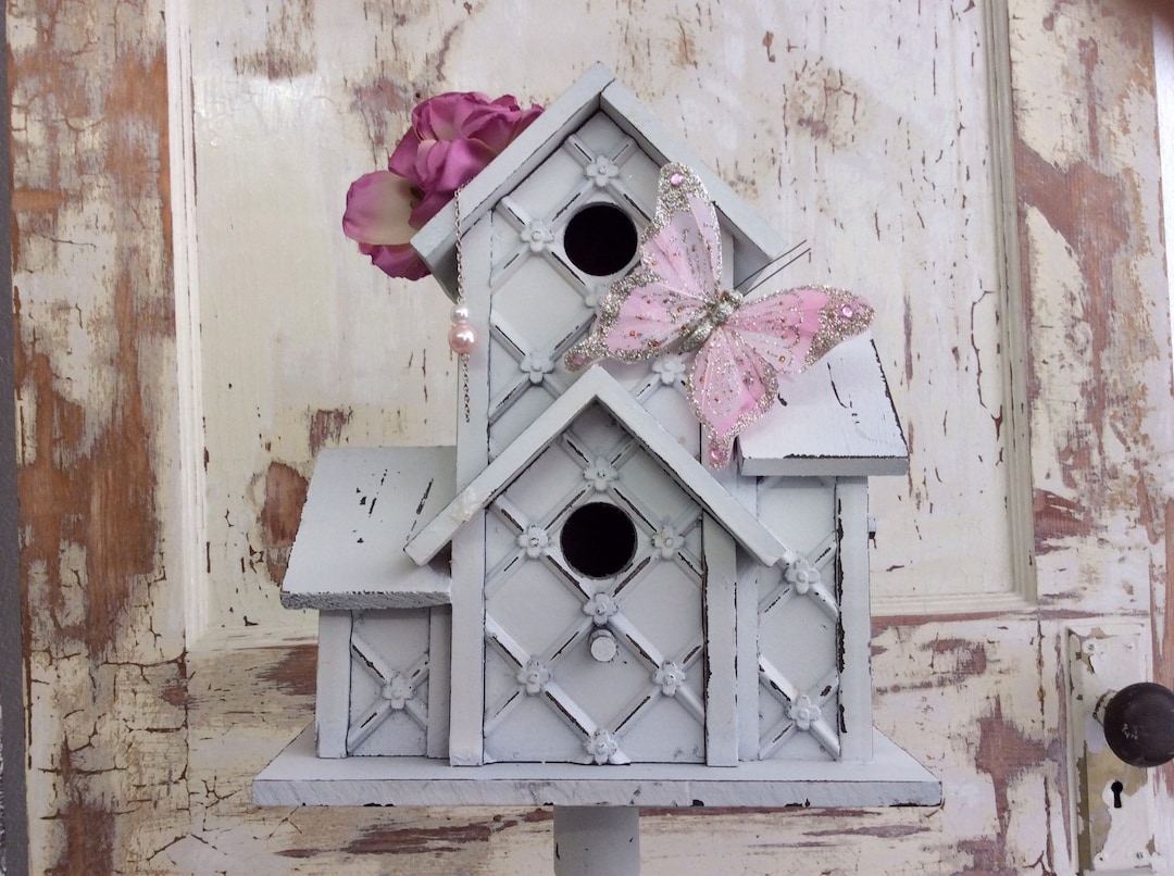 Shabby Chic Bird House - Etsy